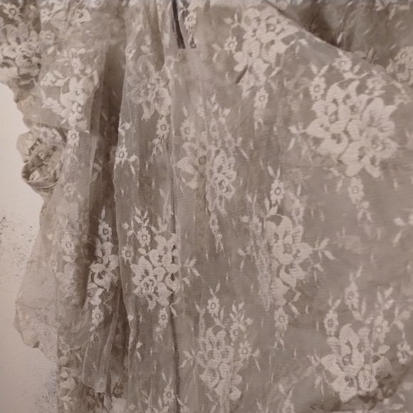 Lace Full-zip free people cream top - Picture 6 of 6